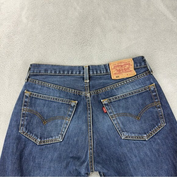 Vintage Levi's 501XX Straight Leg Button Fly Denim Jeans Men's Sz 31x28 Made UK - Picture 9 of 11